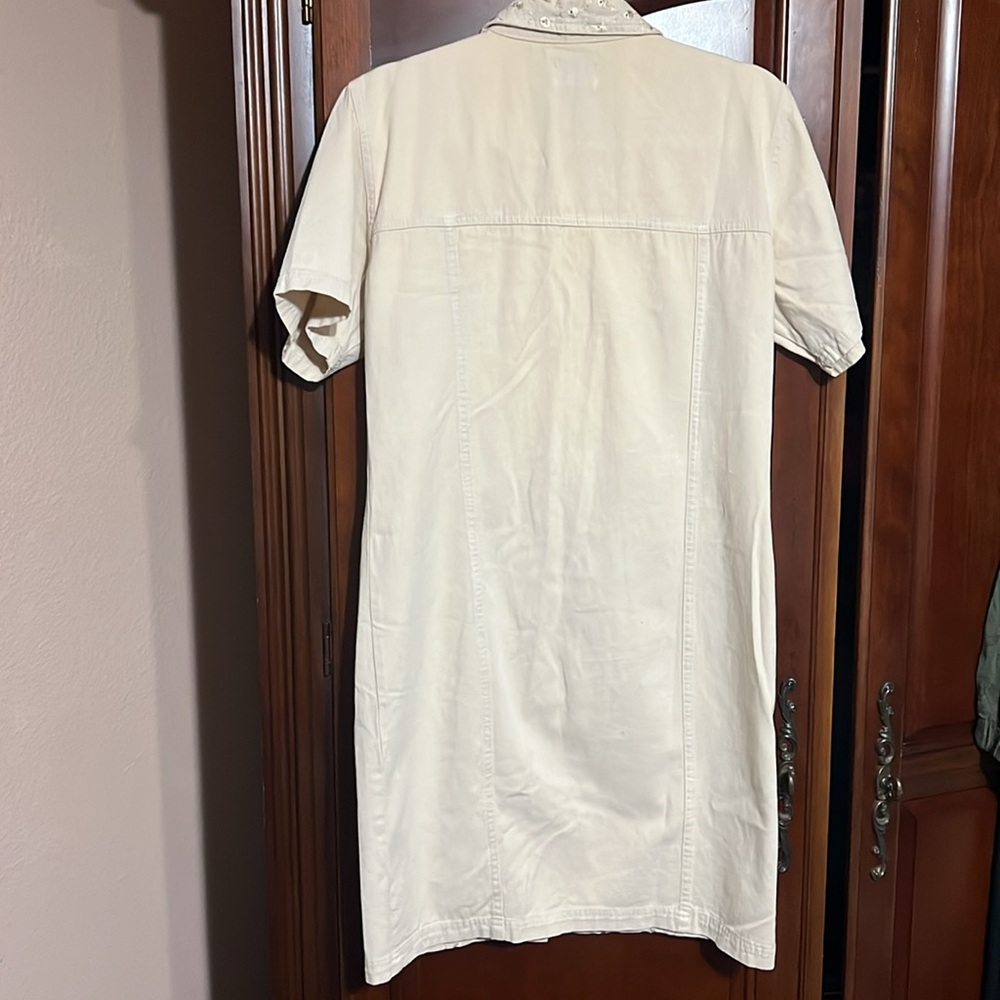 BENTINI beige button down shirt dress Size EU 42 = US 6 NEW w/o tags - Picture 6 of 8